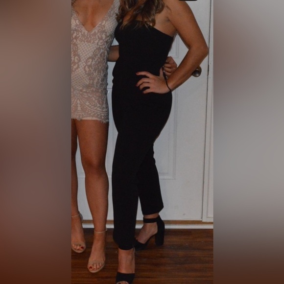 Express Black Strapless Jumpsuit​​​​ - Picture 4 of 4